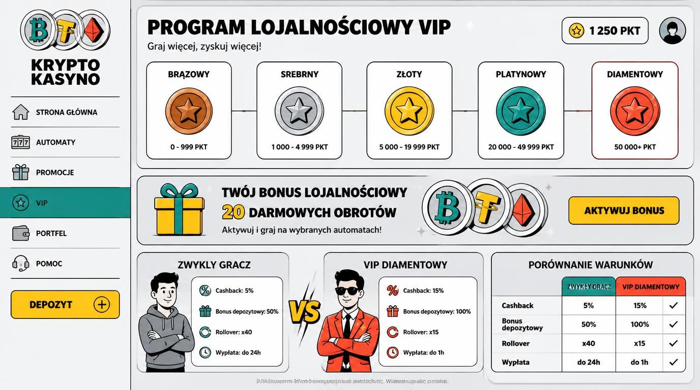 Program lojalnościowy vs VIP w Crypto Casino