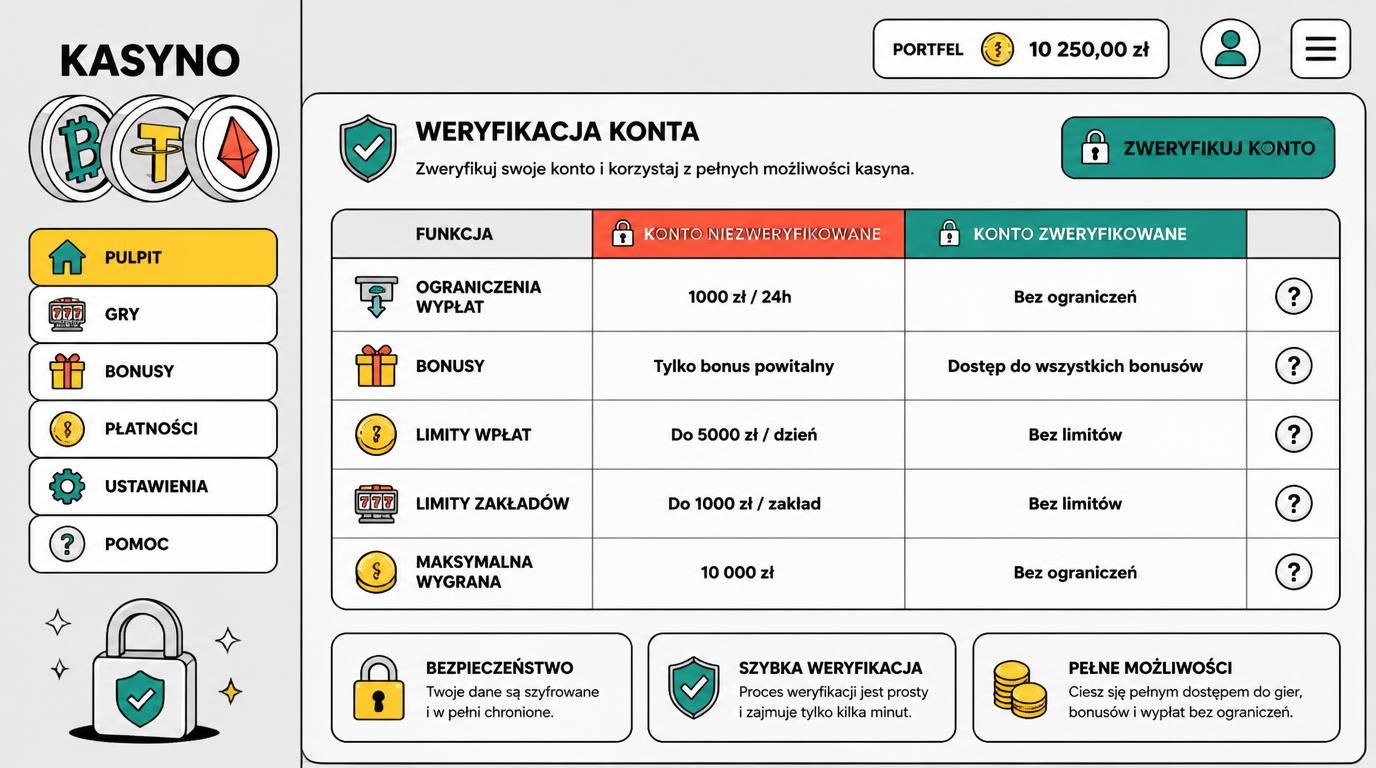 Porównanie konta zweryfikowanego i niezweryfikowanego